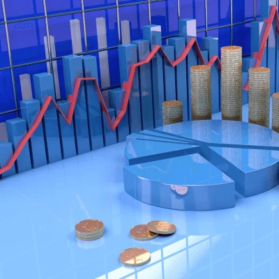 Wykresy i stosy monet